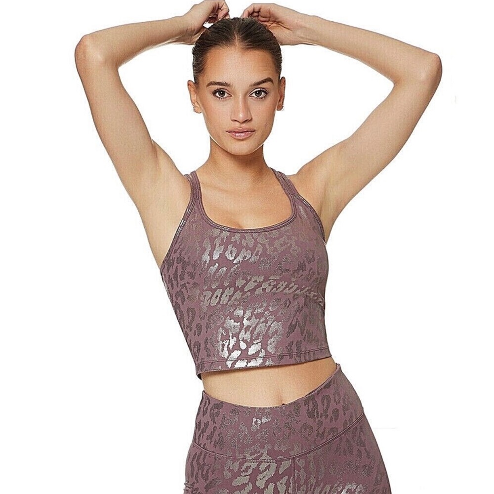 Calvin Klein Performance Metallic Tank Java M - Picture 2 of 7